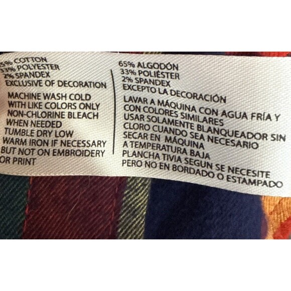 US Polo Assn Mens Flannel Shirt Med Colorful Plaid Classic Pony Logo Preppy - Picture 6 of 9